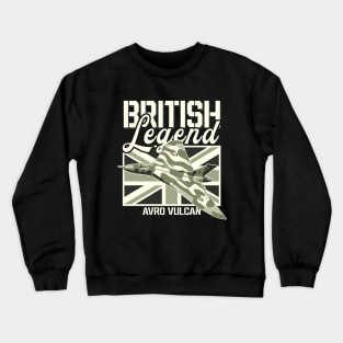 Avro Vulcan Bomber Jet Aircraft RAF Airplane British Legend Crewneck Sweatshirt